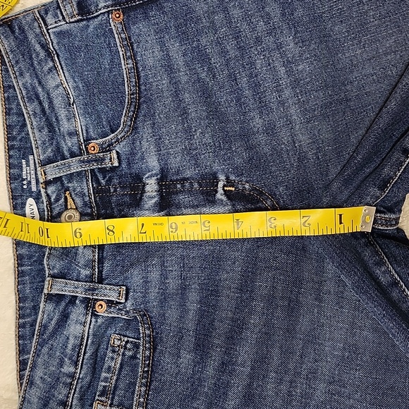 Old Navy Women's High-Rise O.G. Straight Leg Jeans - Size 0 Blue - Picture 8 of 10